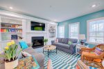 Large and colorful family room perfect for spending lots of time together